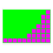 Series:27 episode 1 in green and magenta post cards