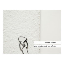 serious actions are obsolete and out of use post card