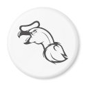 Serious Andean Condor Bird in Black and White magnets
