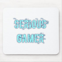 Serious Gamer - Blue Mousepad