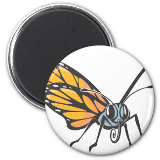 Serious Monarch Butterfly Fridge Magnet