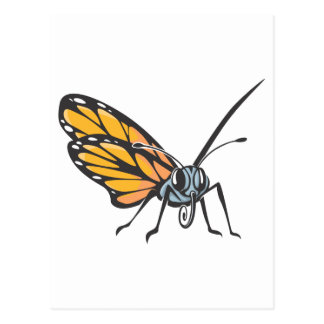 Serious Monarch Butterfly Postcard