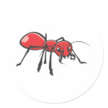 Serious Red Ant Insect stickers