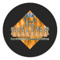 Seriously Competitive Round Sticker