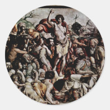 Sermon Of John The Baptist By Conte Jacopo Del (Be Round Stickers