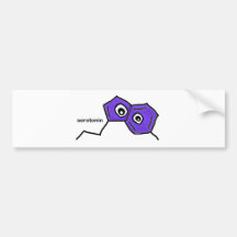 Serotonin Neurotransmitter Bumper Sticker