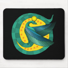 Serpent à ailes par Egyptien Mousepad Tapis De Souris