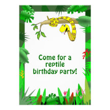 Serpent dans les invitations faites sur commande d
