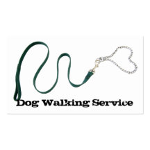 Serpentine Green Leash & Heart Chain Business Card