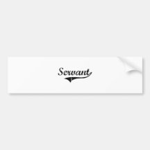 Servant Professional Job Bumper Stickers