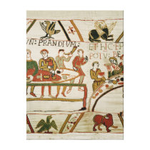 Servants prepare a banquet for William I canvas prints