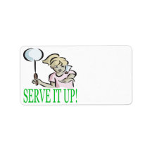 Serve It Up Address Label