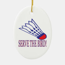Serve The Bird Christmas Ornaments