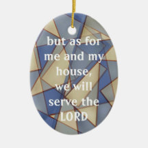 Serve the Lord Christmas Tree Ornament
