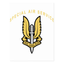 Service aérien spécial carte postale