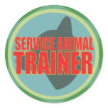 SERVICE ANIMAL DOG TRAINER STICKER