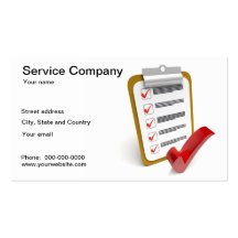 Service Company Business Card