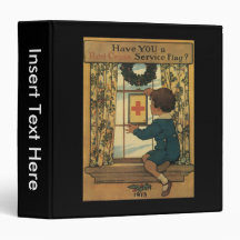 Service Flag World War II 3 Ring Binder