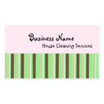 Services de nettoyage de Chambre Cartes De Visite Professionnelles