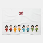 Serviette de cuisine de MoJo d'Américain d'enfants linges de cuisine