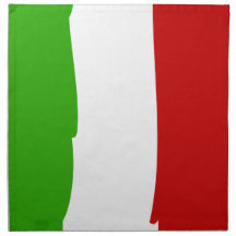 Serviette mit italienischer Fahne Bedruckte Servietten