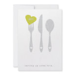 Serving Love Rehearsal Dinner Invitation