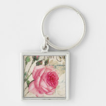 S'est levé (2) Keychain carré Porte-clef