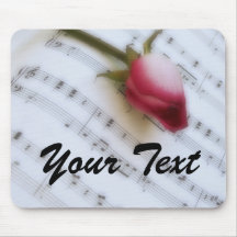 S'est levé sur la feuille de musique Mousepad Tapis De Souris