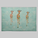Set de table ambre et azuré de girafes sets de table