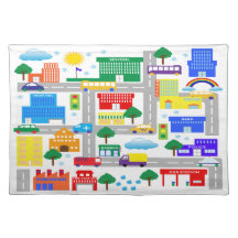 Set de table de la vie de ville