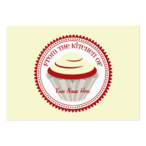 Set Of 100 Recipe Cards - Red Velvet Cupcake Business Cards