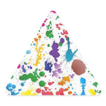 Set of Stains Vector Illustration Triangle Stickers