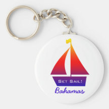 Set Sail! Bahamas Nautical Keychain