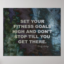 Set Your Fitness Goals High for Success Print