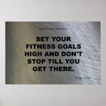 Set Your Fitness Goals High! Poster