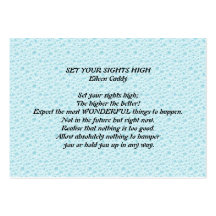 Set Your Sights High Business Card