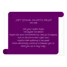 Set Your Sights High Business Card Template