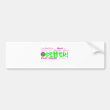 Setter Traits Bumper Stickers
