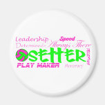 Setter Traits Refrigerator Magnet