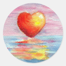 Setting Heart Sticker
