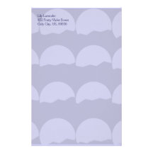 Setting Suns - Pale Purple Abstract Pattern Stationery