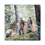 'Setting Up Camp' Magnet