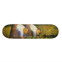 Seurat Painting Custom Skate Board