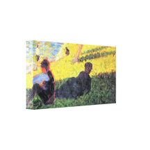 Seurat - Sunday at the Grand Jatte, study 2 Gallery Wrapped Canvas