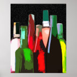 Seven Bottles of Wine on the Wall Poster