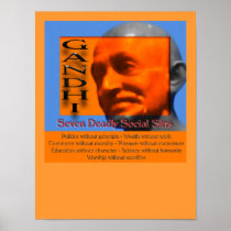 Seven Deadly Social Sins Recognition Print
