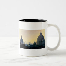 "Seven Hills" Cityscape Watercolor Coffee Mugs