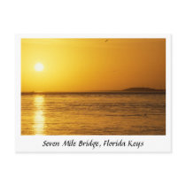 Seven Mile Bridge Sunset, Florida Keys Post Card
