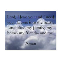 Seven Second Prayer Postcard