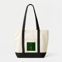 Seven vertical chakras canvas bag